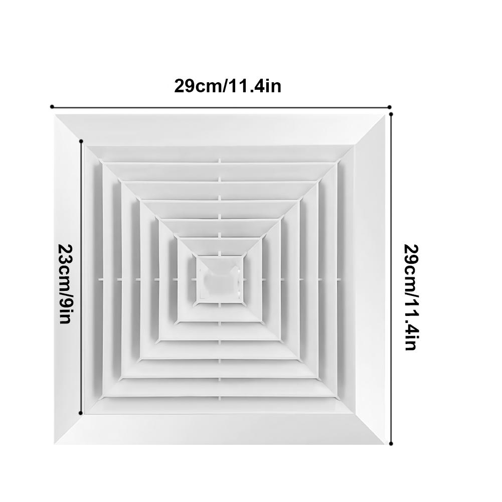 Gypsum Board Integrated Ceiling Ventilation Fan Strong Suction Silent Ceiling Exhaust Fan W/ Remote Control for Kitchen Bathroom