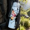 1PC Fairy Girl Butterfly Wings Floral Silhouette 750ml Color Plastic Sports Water Bottle Leakproof Flip Straw Lid Suitable for Sports Office Home Use