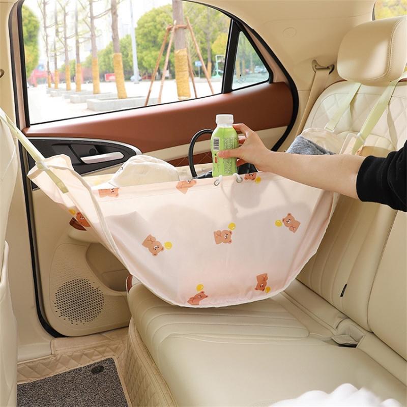 

Oxford Cloth Rear Seat Sundries Bag Car Hammock Storage Bag Backseat Organizer Balloon and Bear