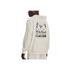 Under Armour Letter Pattern Printed Zip-Up Hoodie Men Hoodies Ivory 1377436-130