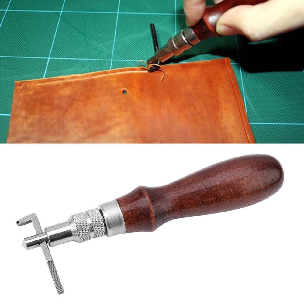 Adjustable Depth Leather Groover Tool Adjustable Groover Notcher Leatherworking Work
