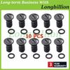 10X A0029902017 0029902017 Green Black Rubber Ring Engine Oil Pan Drain Screw Plug Plastic for Mercedes-Benz C63 AMG S550 S550E
