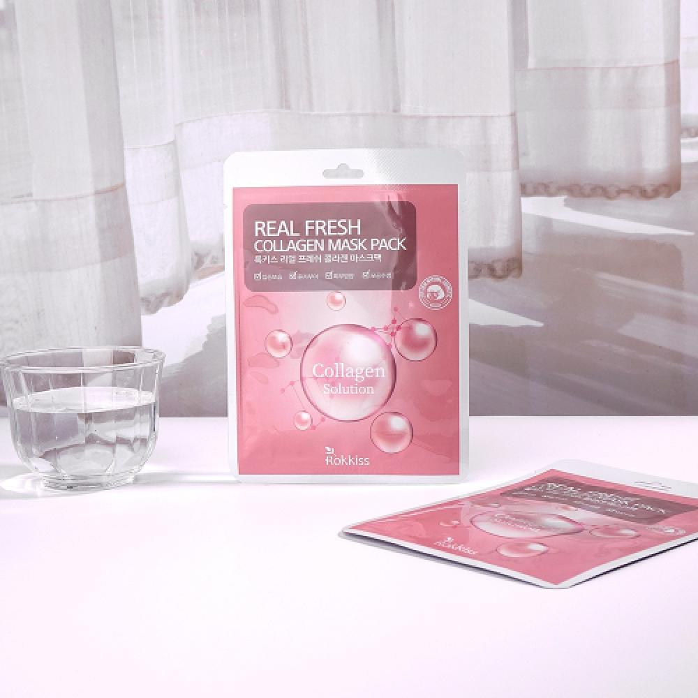 Rokkiss Real Fresh Collagen Mask Pack 50 Pack 1
