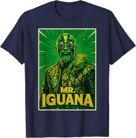 

Mr Iguana Tongue Out Funny Lizard Wrestler Cartoon TShirt Funny Comics Y2k Design Graphic Tee Fashion Novelty Short Sleeve Tops 4XL