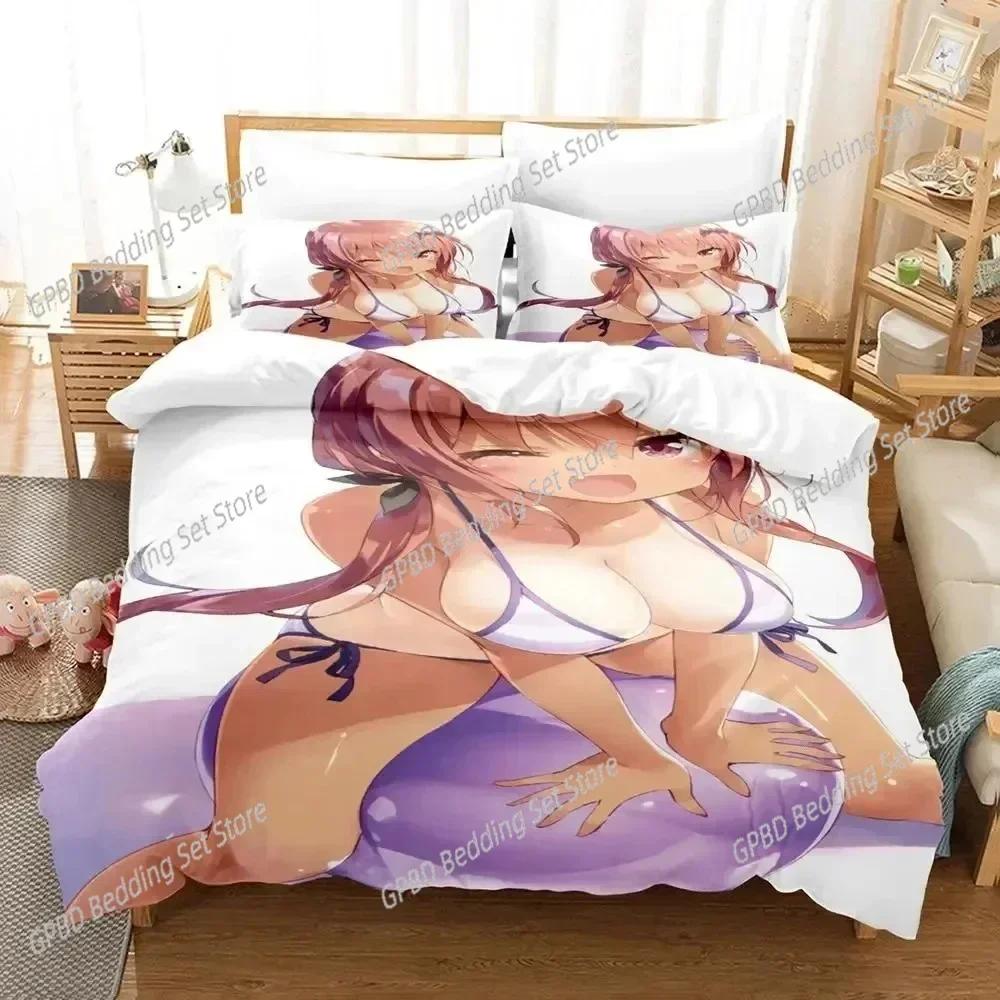Stampa 3D Anime Gabriel Dropout Set Biancheria da Letto Camera da Letto Morbido Moderno Copriletto Confortevole Morbido Copripiumino Confortevole Copripiumino e Federa