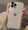 Luksusa mirdzoša caurspīdīga tālruņa maciņš iPhone 16 15 14 13 12 11 Pro Max X XR XSPlus triecienizturīgs caurspīdīgs mīksts vāciņš
