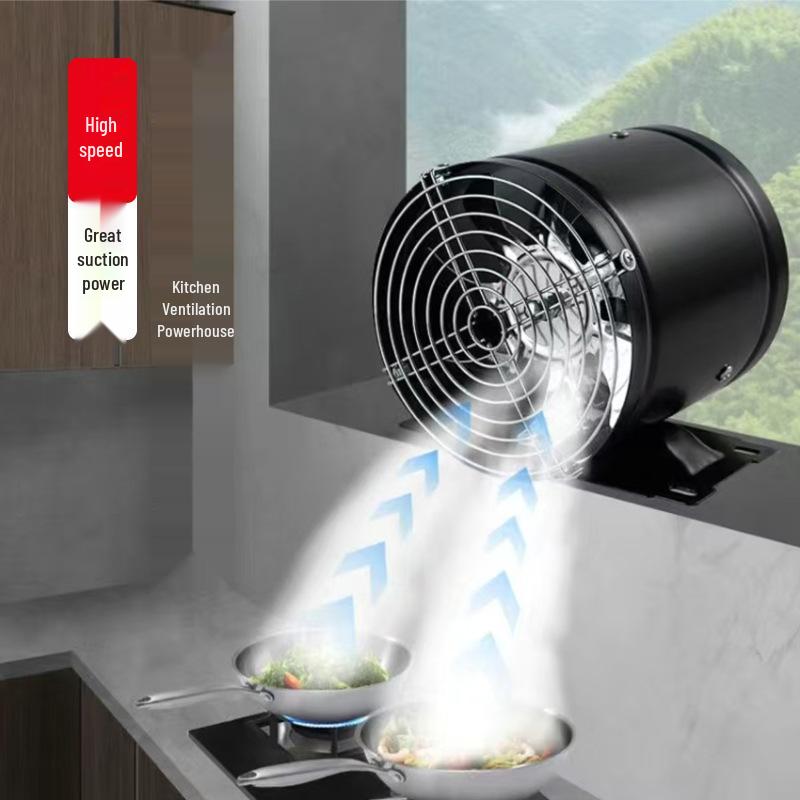 Wysokowydajny wentylator wyciągowy kuchenny z darmową instalacją i dużą siłą ssania