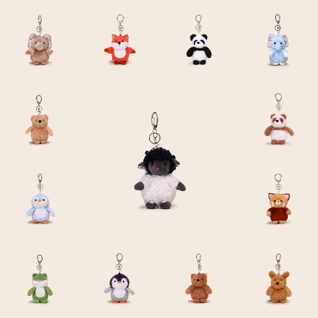 Penguin Sheep Otter Bear Plush Keychain Stuffed Doll Backpack Pendant Kids Gift