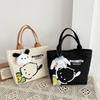 Canvas Bag Women's New Simple Commuter Box Lunch Bento Bag Niche Fashion Mini Portable Small Cloth Bag