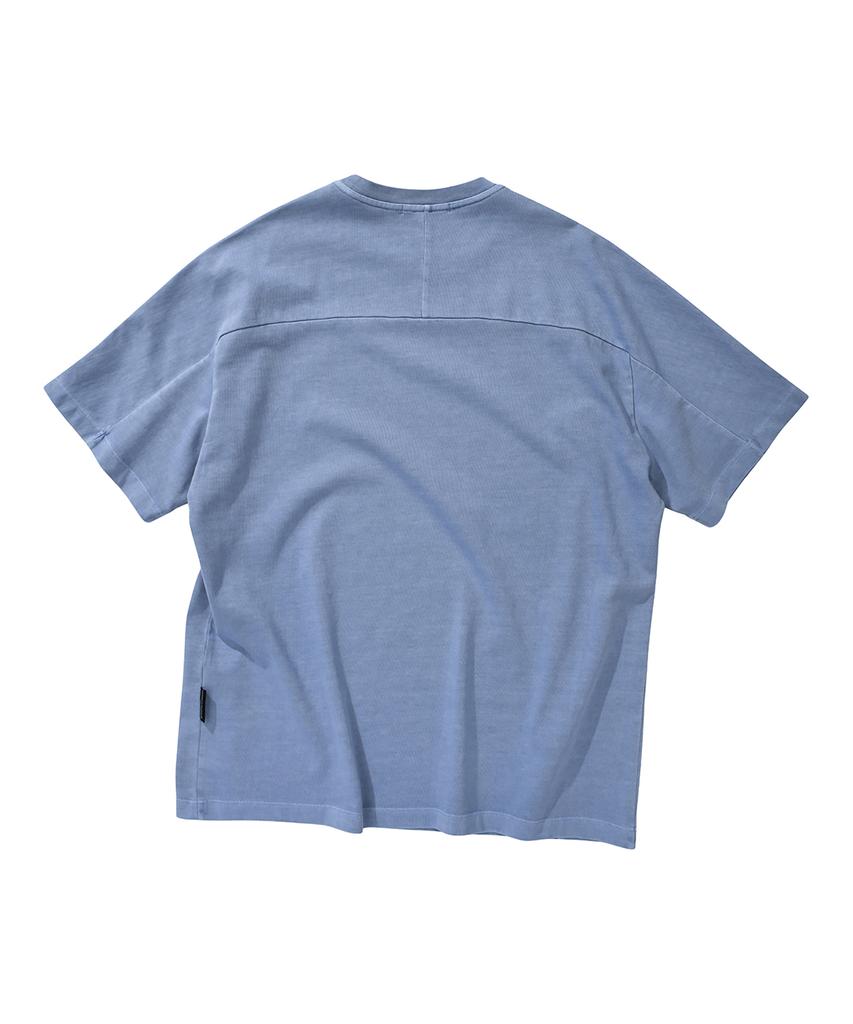 Loghideumatin Pigment Dying Over Fit Ts (Blue)