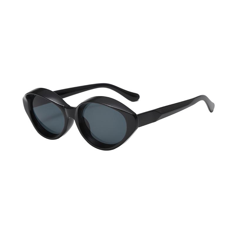 Retro Cat'S Eye Small Frame Glasses Sunglasses Women'S Sunscreen Uv Protection Sunglasses Are Thin
