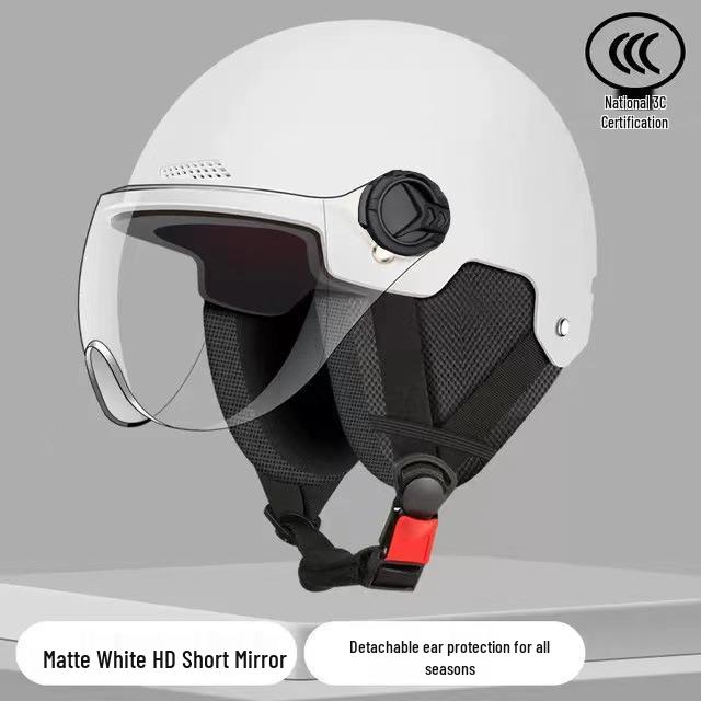 

3C Certified Lightweight Electric Vehicle Helmet with Sun and Ear Protection for Men and Women