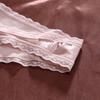 Sexy Women's Thongs Lace Trim T Back Panty Seamless For Women Ice Silk Shiny Belt G String Plus Size S-XL And Breathable Low Waist