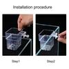 Aquarium Plant Holder Hangings Aquatic Plant Pots with Hole for Aquarium Plant Cups for Live Aquaponic Plant Landscape