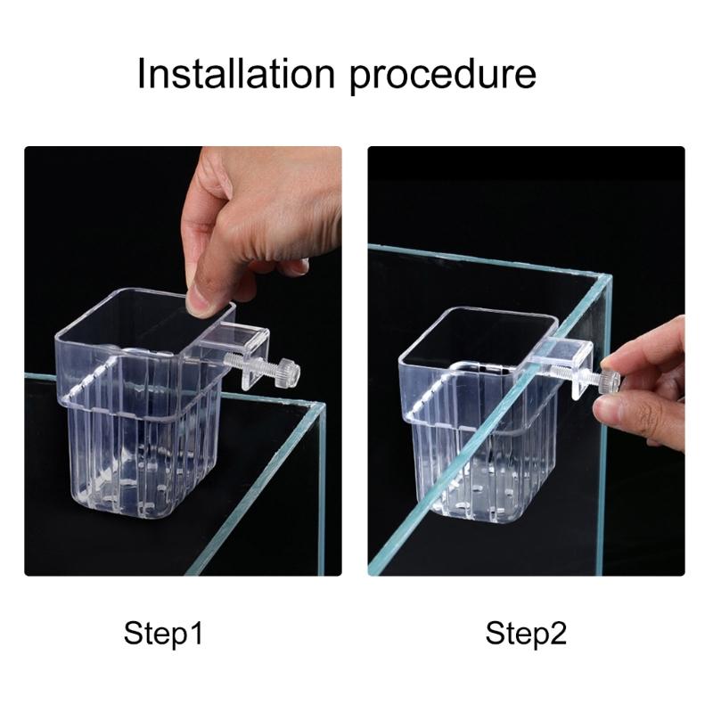 Aquarium Plant Holder Hangings Aquatic Plant Pots with Hole for Aquarium Plant Cups for Live Aquaponic Plant Landscape