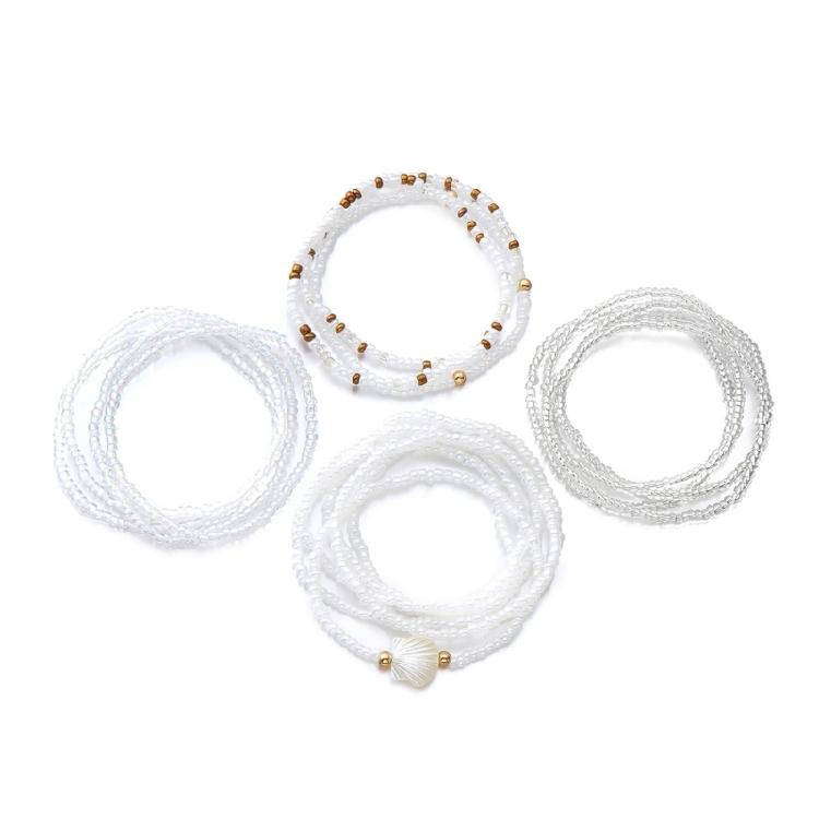Multilayer Bead Bracelet for Women Adjustable Bohemian Styles Jewelry Portable for Casual or Dresses Occasions