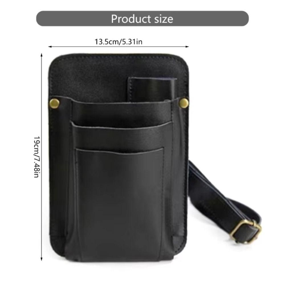 Heavy Duty Adjustable Waist Bag Tool Storage Leather Tool Belt Electrician Tool Pouch  Electrician