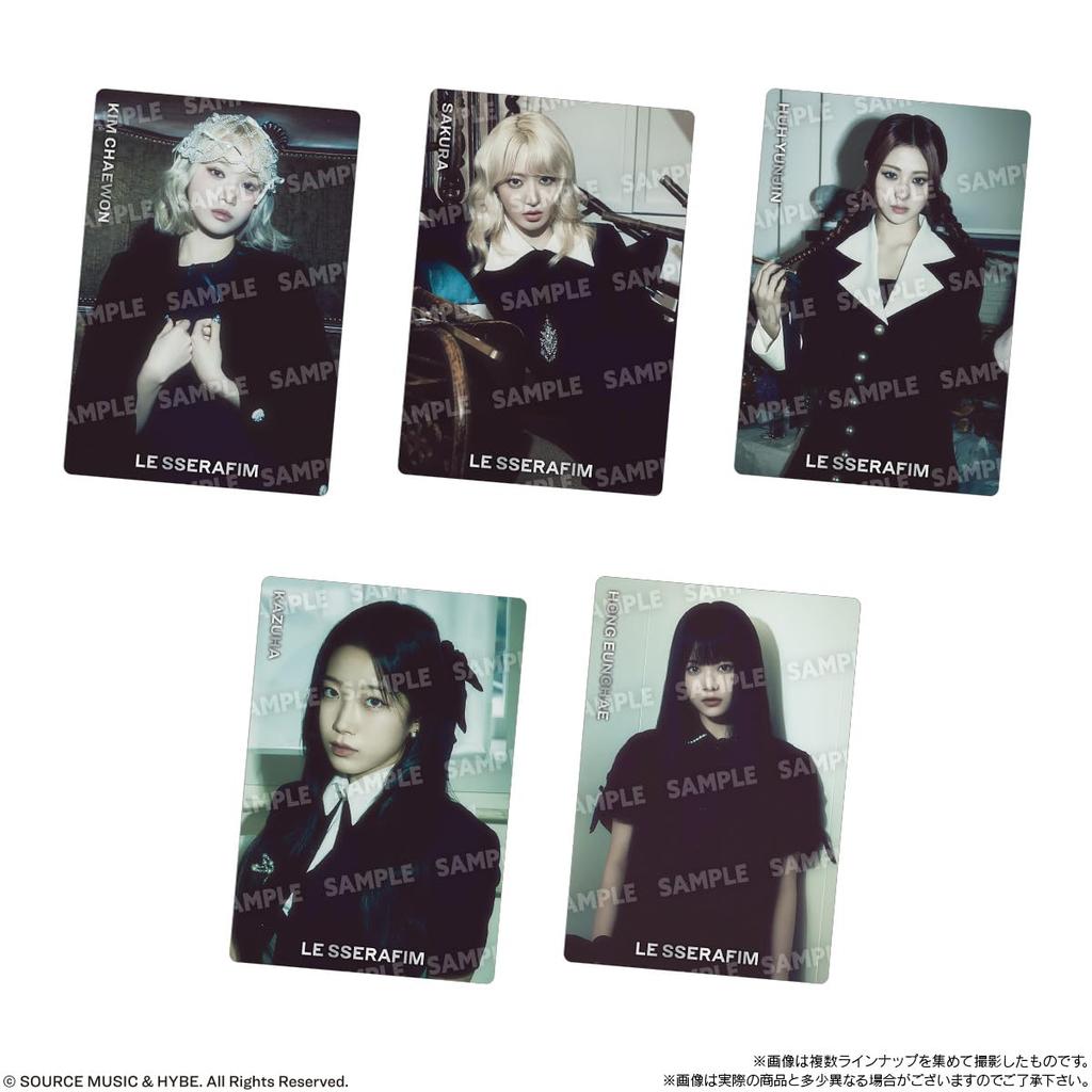 Bandai LE SSERAFIM Twin Wafers Candy 'CRAZY' (20 Pieces) Toys/Semi-Chocolate (LE SSERAFIM)