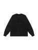 Round Neck Black Letter Print Hoodie - Essentials 2025SS Trend