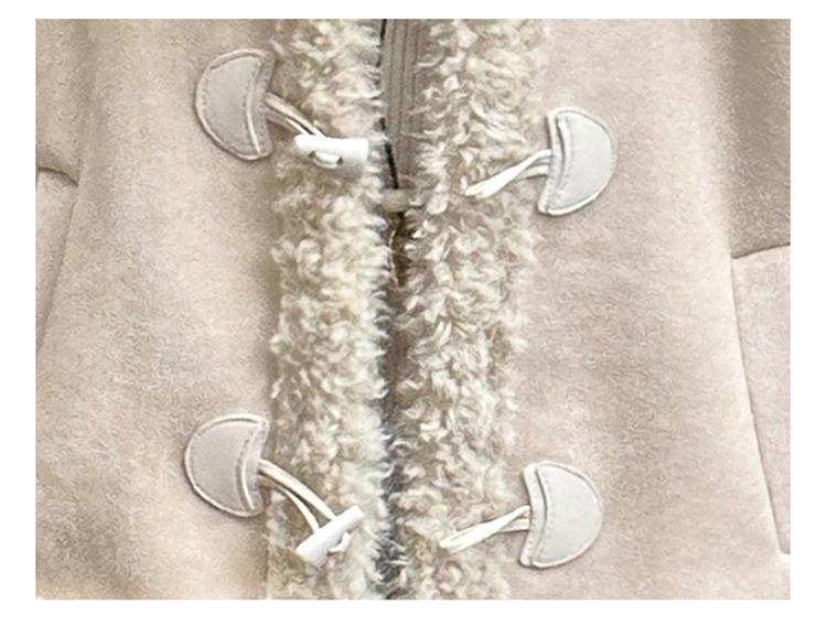 2025 Girls' Autumn/Winter Fleece-Lined Leather & Fur Coat - Stylish One-Piece for Kids
