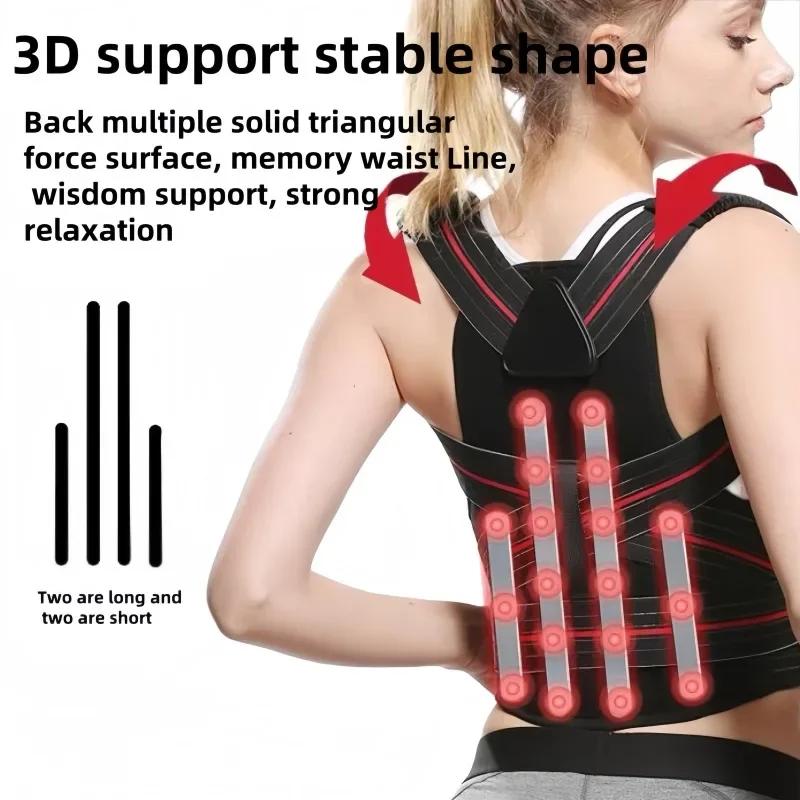 Men Posture Corrector Women Back Brace Upper Pain Relief Muscle Support Straightener Shoulder Neck Clavicle Spine Improves