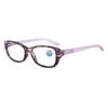 Chic Women's Retro Floral Anti-Blue Light Reading Glasses - Ultra-Light PC Frame, High-Definition Lenses, Slimming Design