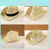 Western Cowboy Hat For Men And Women Summer Sun Protection Straw Hat With Large Brim Outdoor Fashion Uv Shield