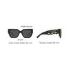 Versace Medusa Logo Square Sunglasses Unisex Sunglasses Black VE4409GB187