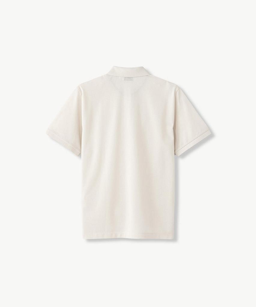 STCO Diems Lecture Silket Pq Collared Neck Short Sleeve T-Shirt Ivory (Classic Fit)_Dtsvb12Csi