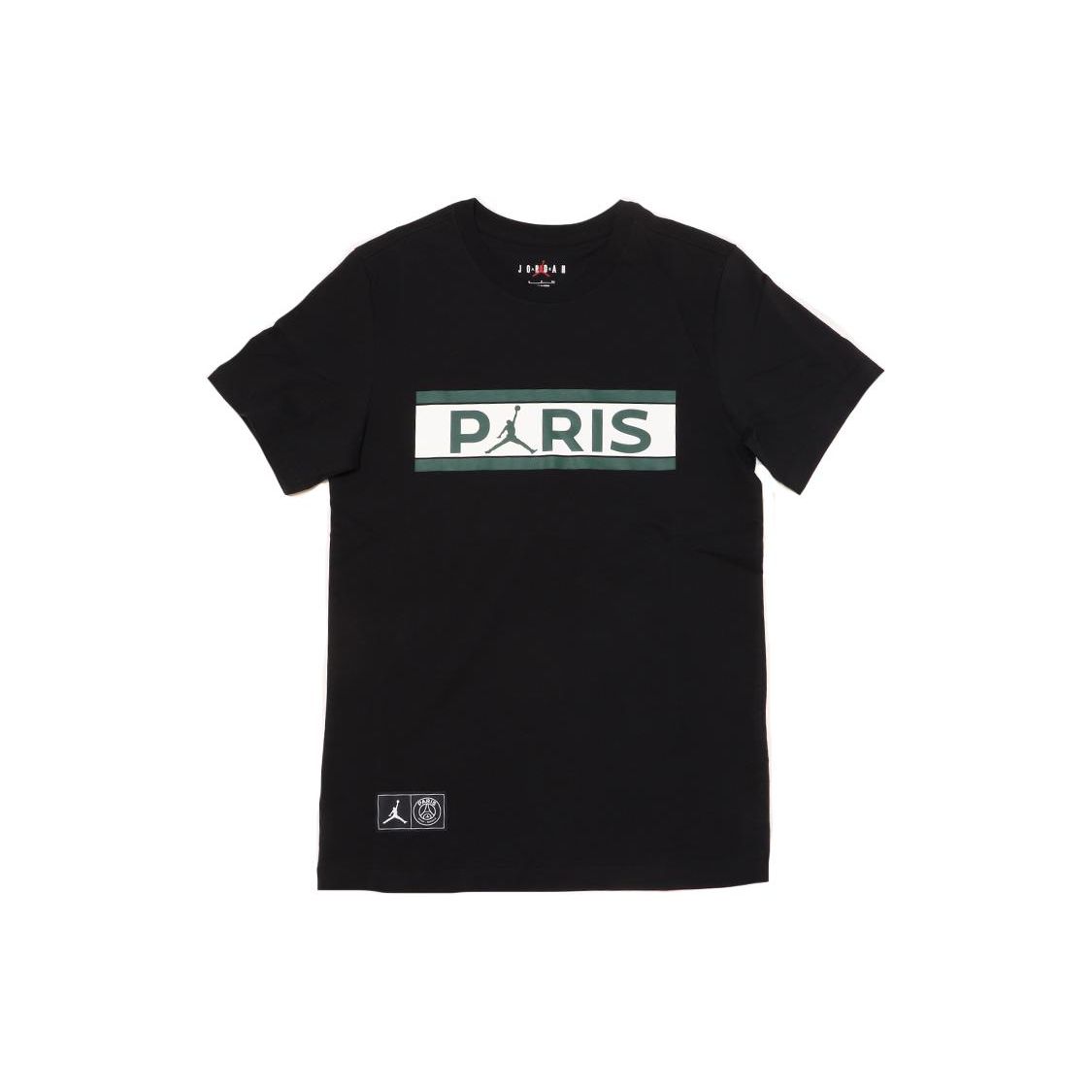 

Футболка Jordan x PSG Paris Saint Germain с надписью Black/Noble Green/White Мужская уличная одежда DB6510-010