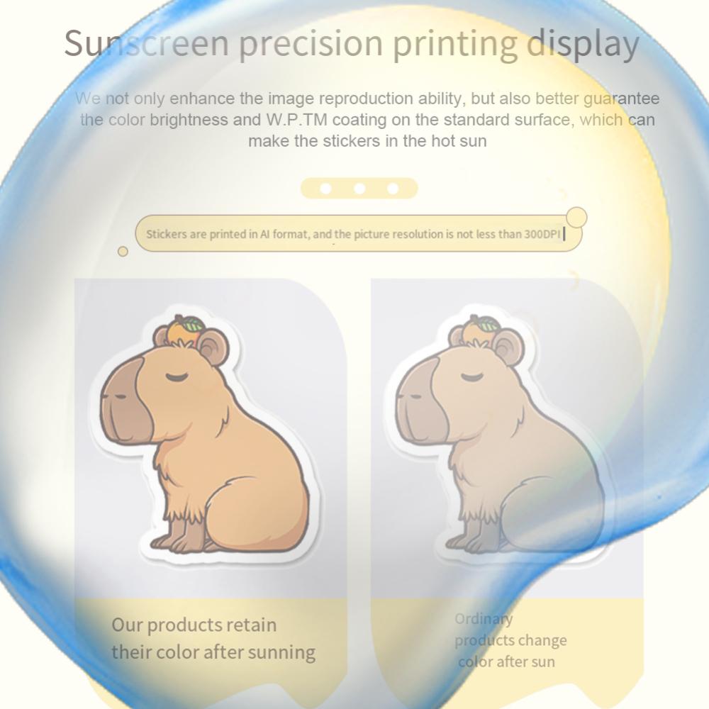 100Pcs Capybara Stickers Cute Capybara Stickers Multi-Function Capybara Decals Cute Animal and Pet Stickers for Skateboard Book China Mainland