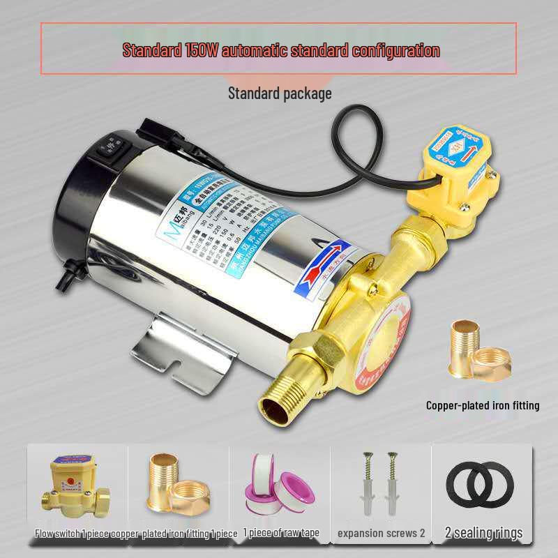 Edelstahl Automatische Druckerhöhungspumpe für Warm- & Kaltwasserhahn: 90/100/120/150W Ganzhaus-Rohrleitungsheizung.