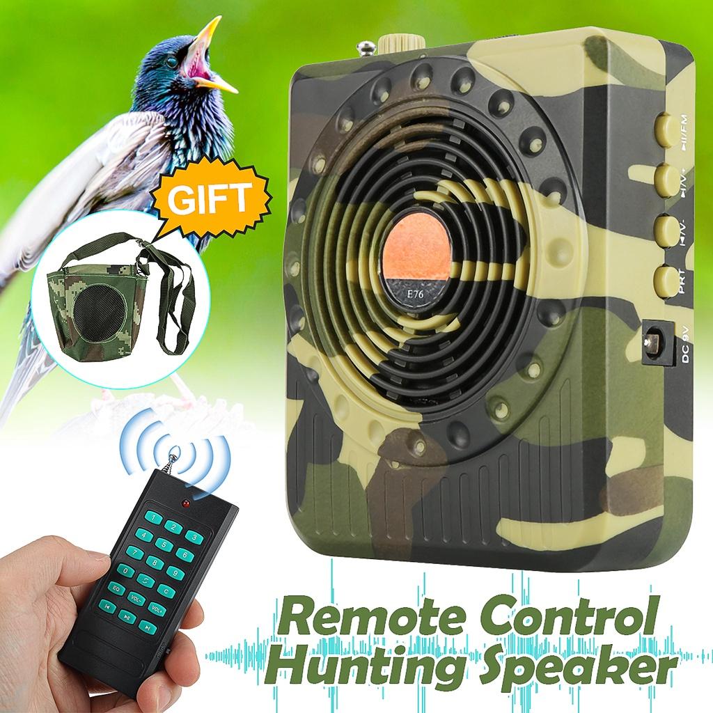 E67 Hunting Decoy Calls Electronic Bird Caller Camouflage Outdoor 35W 100-240V Electric Hunting Decoy Speaker MP3 Speaker Remote Controller Kit