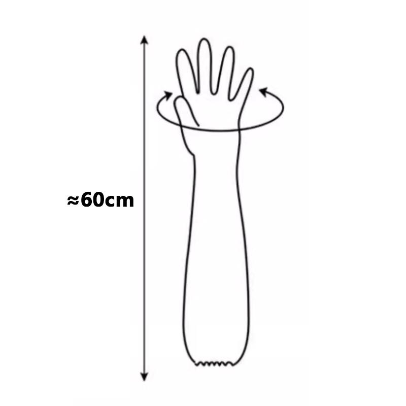 Food Grade Disposable Extended Thickened Gloves Kitchen Dishwashing And Vegetables Cleaning Waterproof And Oil-proof Gloves