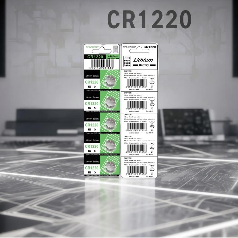 5/10Pcs CR1220 3V Lithiums Button Cell Batteries for Watches Calculators Remote Controls Small Gadgets