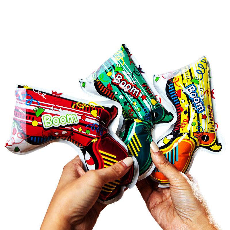 Internet celebrity handheld automatic inflatable fireworks gun wedding spray flower new year party birthday party atmosphere props