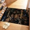 Gothic Illustrations Customizable Name Floor Rug Office Rug Design for Bedrooms Dining Room Entryway Outdoor Antislip Carpet Decorate Offices
