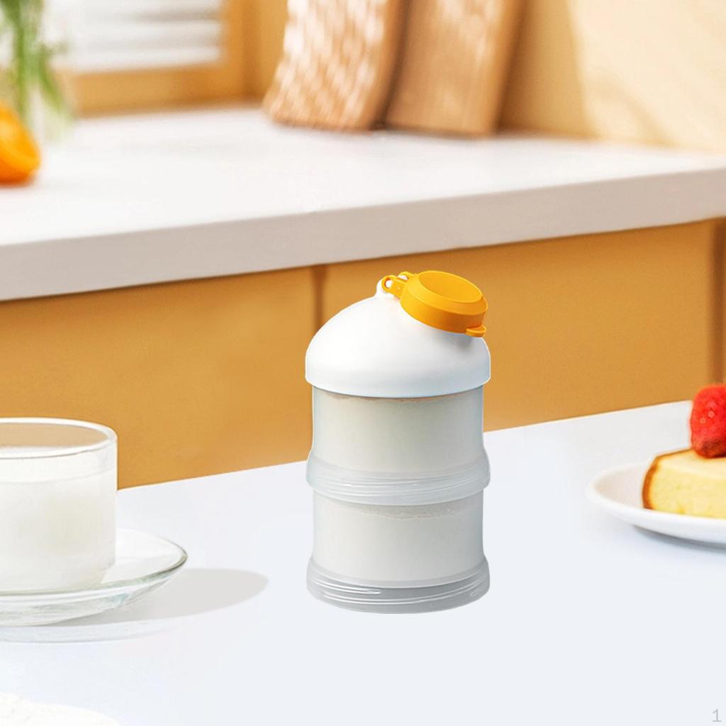 Protein Container Food Storage Clear Stackable Holder Dispenser for Pre Workout