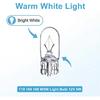 194 Bulb,168Bulb,T10 Light Bulb W5W 1/4 Wedge Base 12V 5W Side Marker Light Bulb Compatible for T10 194 2825 License Plate 168 W5W Car Lights. (10,
