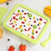 Instant Ice Cream Maker with 2 Scrapers Rolled Ice Cream Machine Stainless Steel Suitable for Families and Parties