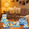 Hanukkah Decoration Wood Table Centerpiece for Home Happy Hanukkah Signs Chanukah Party Decor