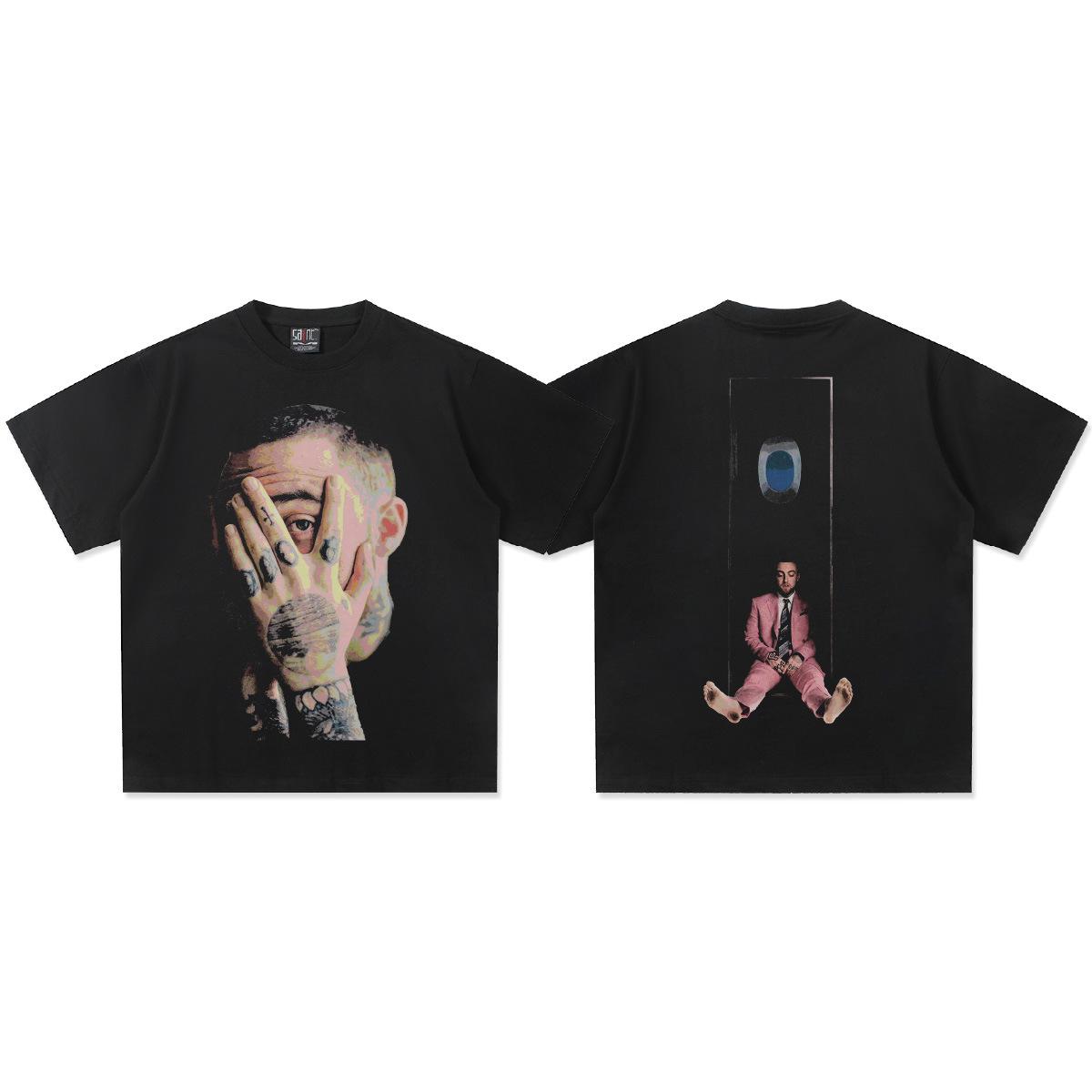 

Post Malone DoubleSide Graphic TShirt Unisex Women Oversized Hip Hop Rapper Casual Cotton Short Sleeve Urban Streetwear Top L