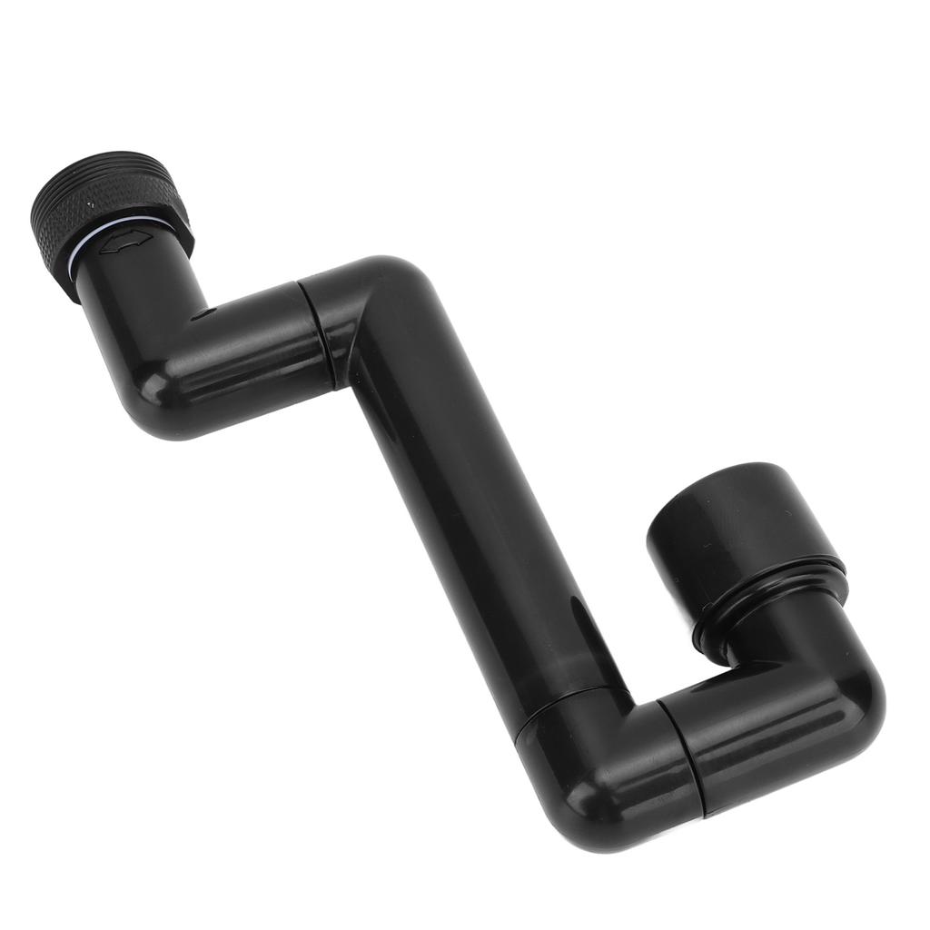 Rotating Telescopic Faucet Mechanical Swivel Arm Faucet for Kitchen Bathroom Sink Washbasin Black