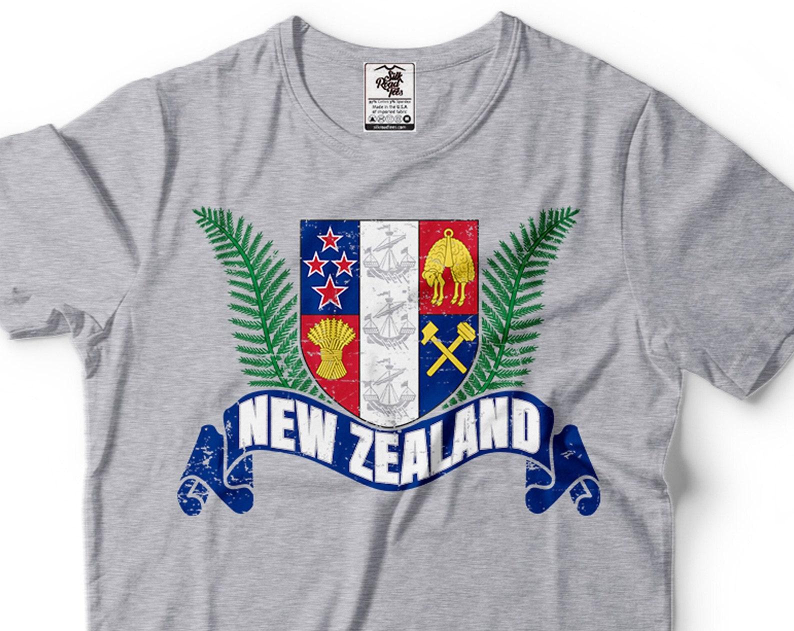 New Zealand Flag Logo Shirt: Patriotic Kiwi Gift Tee 4XL