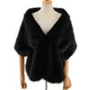 Imitation Fur Shawl Lapel Bride Cheongsam European and American Autumn and Winter Imitation Fox Fur Cape Shawl Female Spot