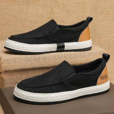 Herbst Neue Leinen Herrenschuhe Lazy Step Angeln Weiche Sohle Lässige Alte Peking Stoffschuhe Herren Lässige Sportschuhe