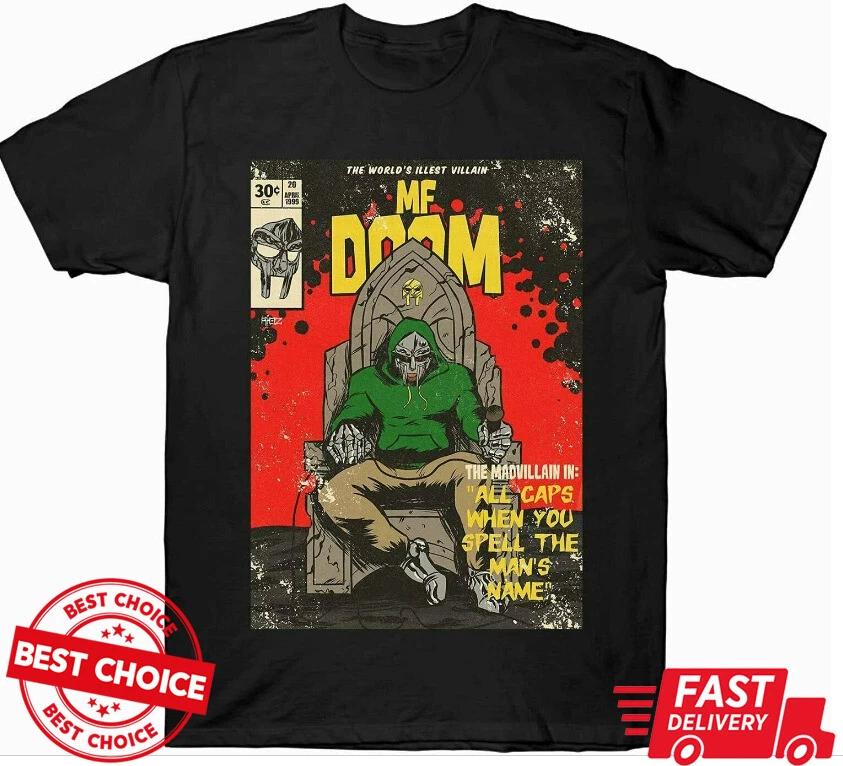 Mf Doom Rapper Unisex Black T Shirt S3xl Q2352 S