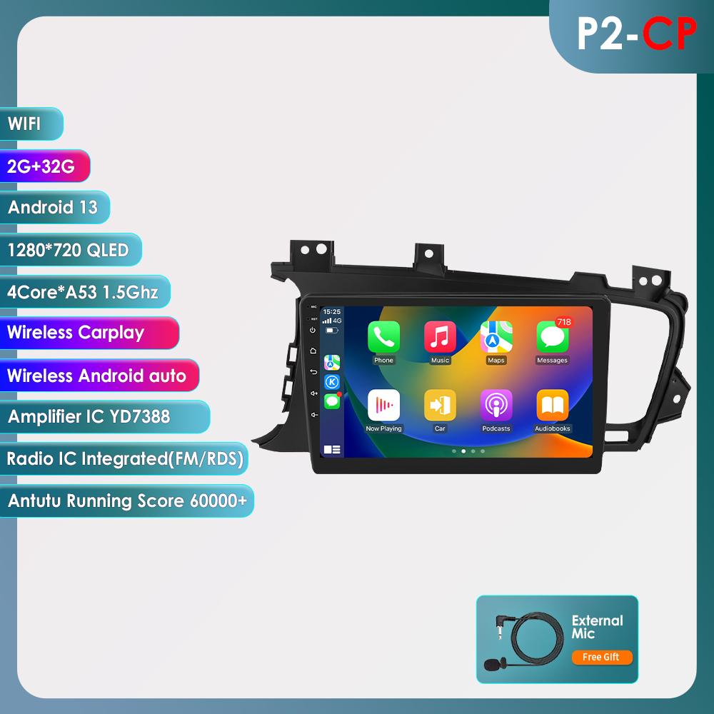 8G+128G 4G-LTE autorádio Android Auto pro KIA Optima K5 2011-2015 GPS Navi multimediální přehrávač Stereo QLED Carplay AI Intelligent Screen Head Unit BT