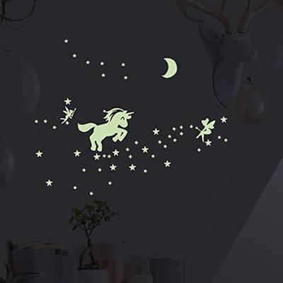 Adesivi murali in plastica Adesivi murali sicuri in PVC che si illuminano al buio con stelle facili da applicare per la decorazione domestica