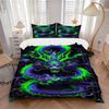 3pcs Dragon Artwork Duvet Cover Set, Cover For Bedroom Guest Room (1 Duvet Cover + 2 Pillowcase, Without Quilt),  Yy250922106
